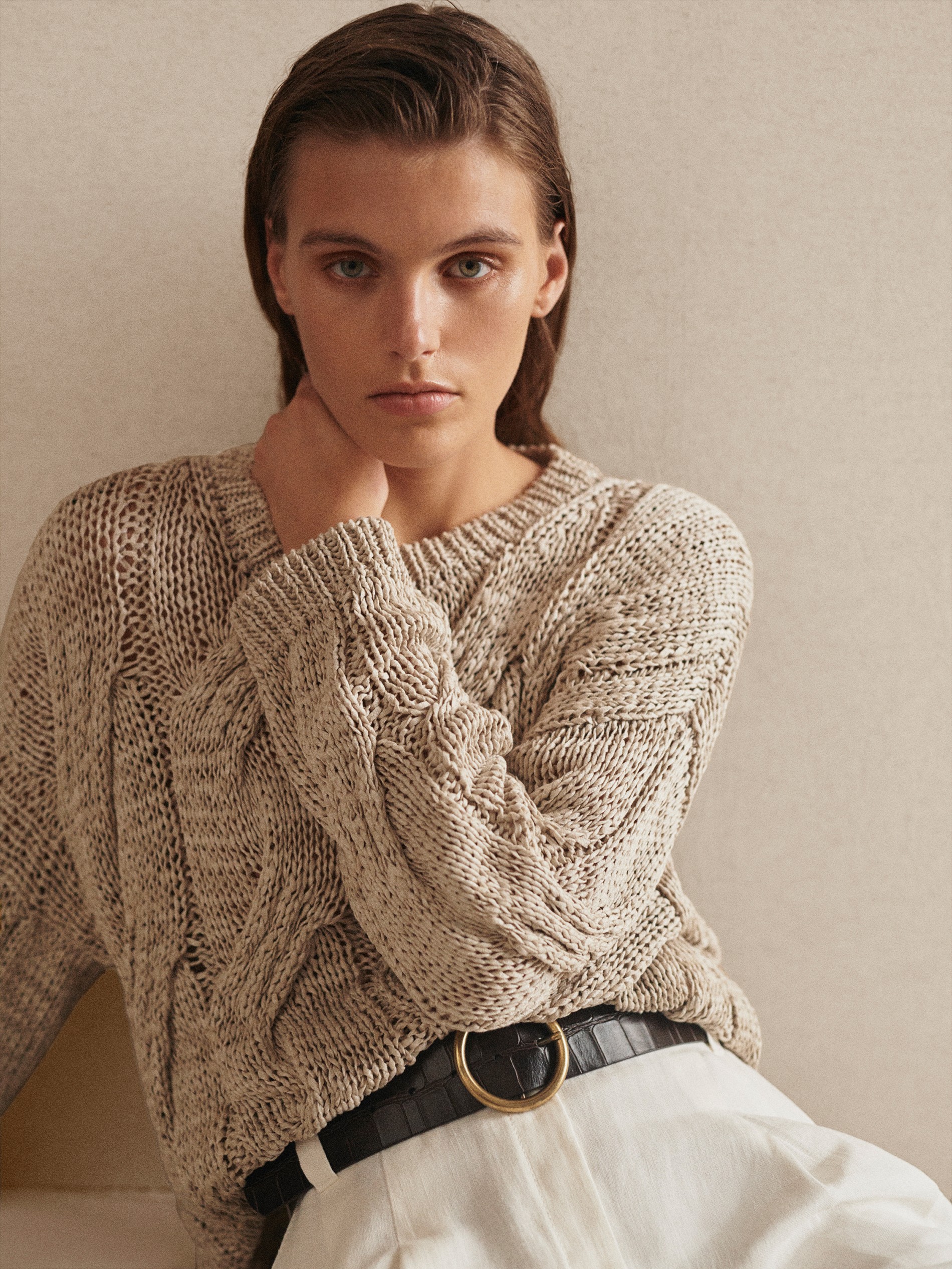LIMITED EDITION CABLE,KNIT SWEATER